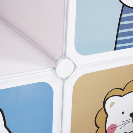 Children's shelf with clothes rails