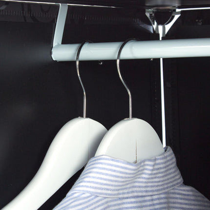 Children's shelf with clothes rails