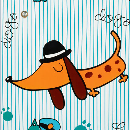 Étagère pour enfants avec motif chien