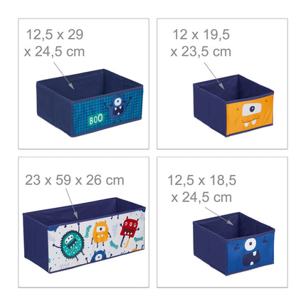 Étagère pour enfants avec tiroirs Monster