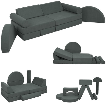 Modular Toddler Foam Play Sofa - 14 Piece Set