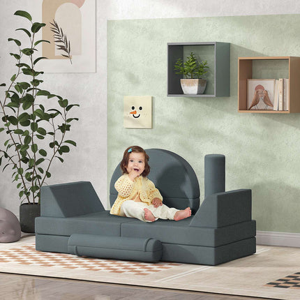 Modular Toddler Foam Play Sofa - 14 Piece Set