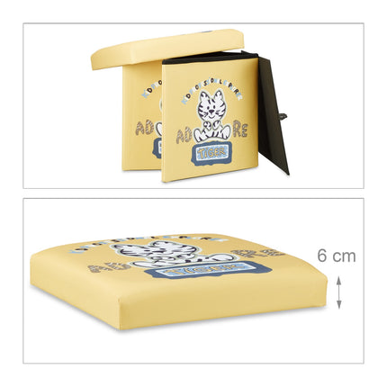 Children's stool with storage space