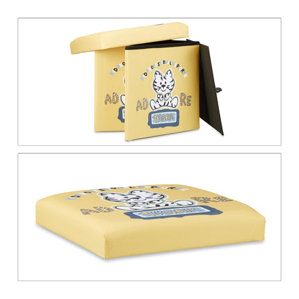 Children's stool with storage space