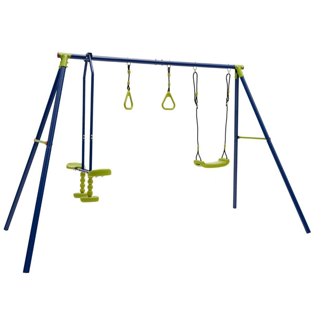 Kinderschaukel 3-in-1 Metallschaukelgestell 278 x 142 x 177 cm