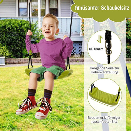 Kinderschaukel 3-in-1 Metallschaukelgestell 278 x 142 x 177 cm