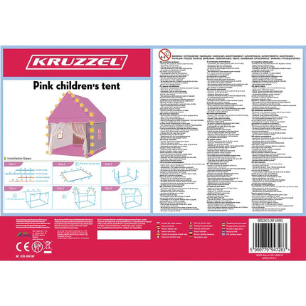 Kinderzelt - rosa Kruzzel 22653 