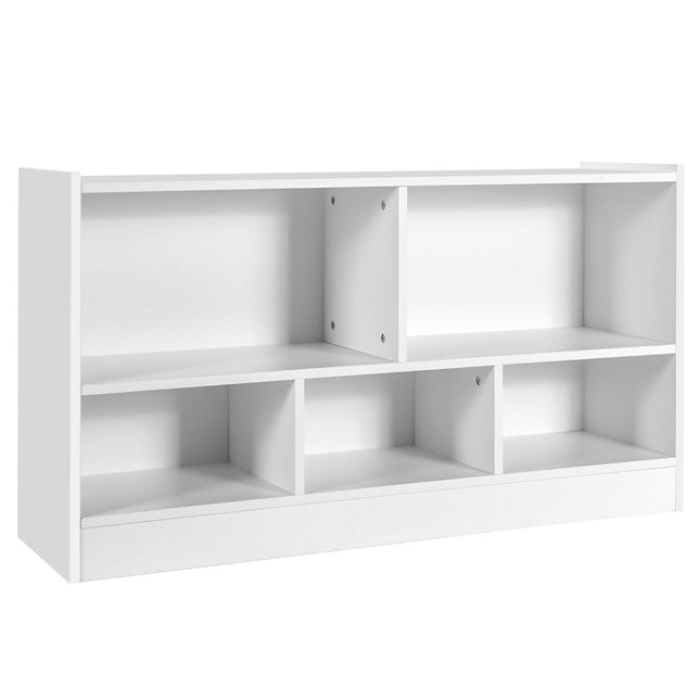 Meuble à jouets pour enfants en bois, étagère pour enfants, bibliothèque, 111 x 30 x 61,5 cm, blanc