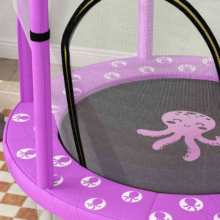 Kindertrampolin mit Sicherheitsnetz, Ø140 cm