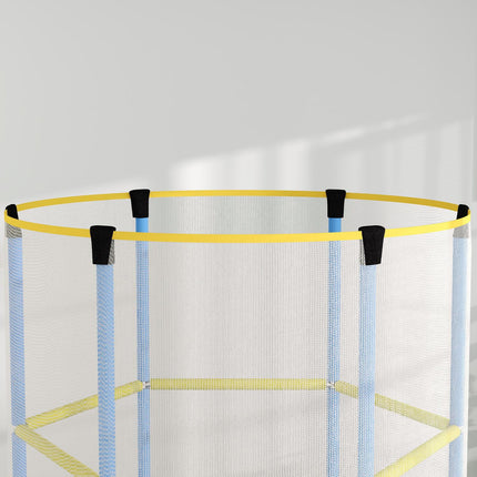 Indoor-Trampolin für Kinder mit Sicherheitsnetz, 140 cm, dunkelblau