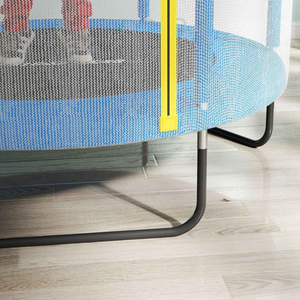 Indoor-Trampolin für Kinder mit Sicherheitsnetz, 140 cm, dunkelblau