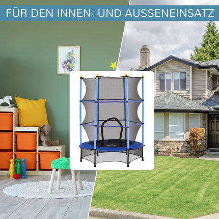 Gartentrampolin für Kinder mit Sicherheitsnetz Ø140 cm