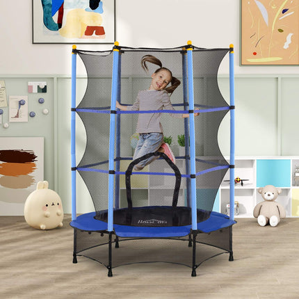 Gartentrampolin für Kinder mit Sicherheitsnetz Ø140 cm