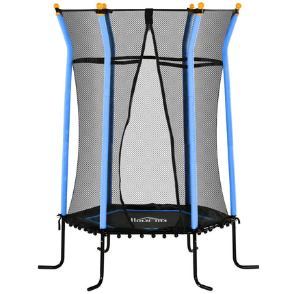 Kindertrampolin für den Innenbereich, Ø163,5 cm, Sicherheitsnetz, Blau