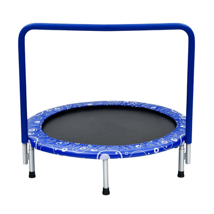 Kindertrampolin Minitrampolin Faltbares Trampolin für Kleinkinder Blau + Schwarz