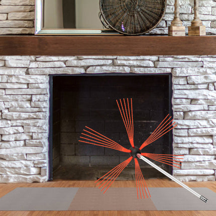 Chimney Sweep Rods Kit, 6 m Nylon, 6-Piece