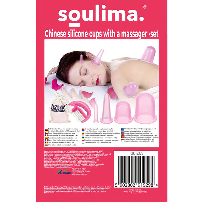 Chinesische Silikonbecher mit Massagegerät - Set 