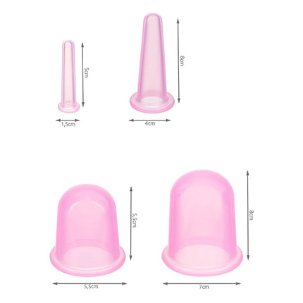 Chinesische Silikonbecher mit Massagegerät - Set 