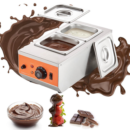Chocolate Tempering Machine, 2-Tank Stainless Steel, 110V