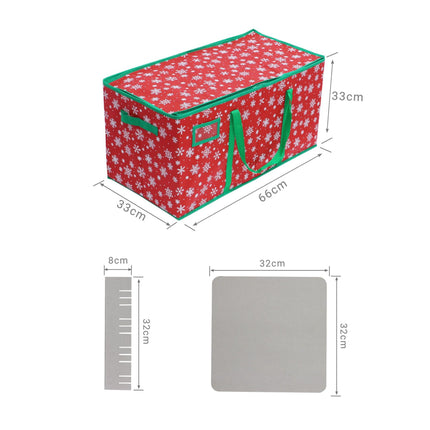 Weihnachtskugel-Aufbewahrungsbox, fasst 128, verstellbare Teiler