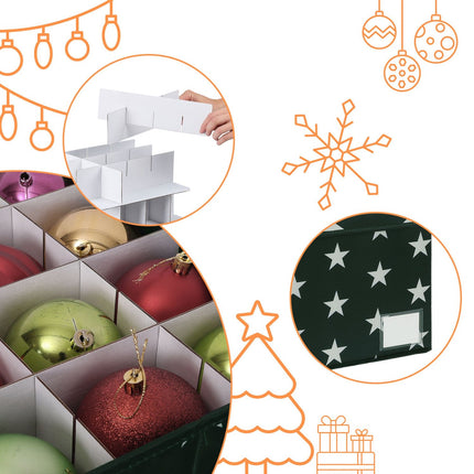 Weihnachtskugel-Aufbewahrungsbox, fasst 30 Kugeln
