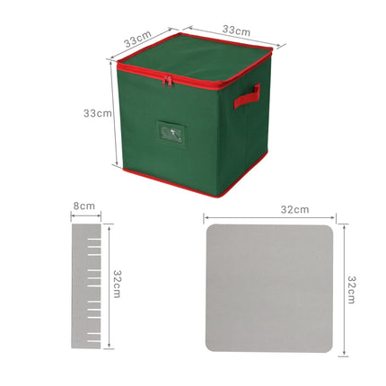 Weihnachtskugel-Aufbewahrungsbox, fasst 64 Ornamente