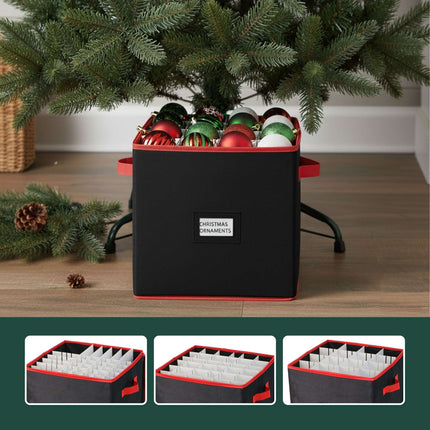 Weihnachtskugel-Aufbewahrungsbox, fasst 64 Ornamente