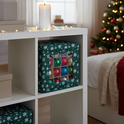 Weihnachtskugel-Aufbewahrungsboxen, 3er-Set mit Fächern