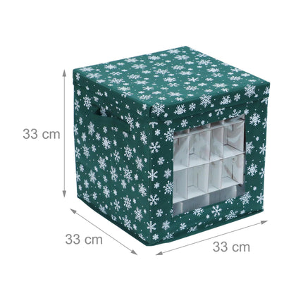 Weihnachtskugel-Aufbewahrungsboxen, 3er-Set mit Fächern
