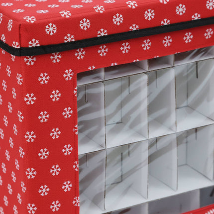 Weihnachtskugel-Aufbewahrungsboxen, 3er-Set mit Fächern