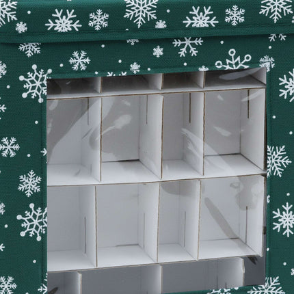 Weihnachtskugel-Aufbewahrungsboxen, 3er-Set mit Fächern