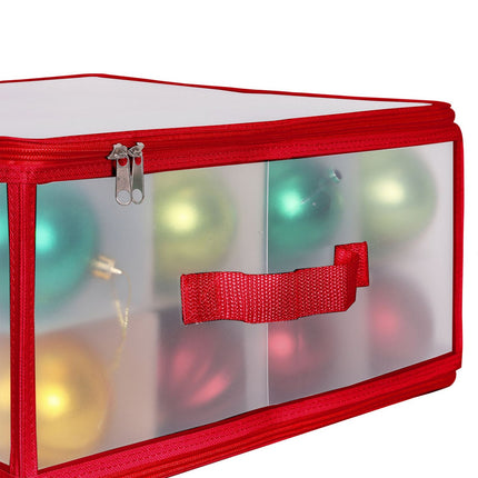 Weihnachtskugel-Aufbewahrungsbox mit verstellbaren Trennwänden