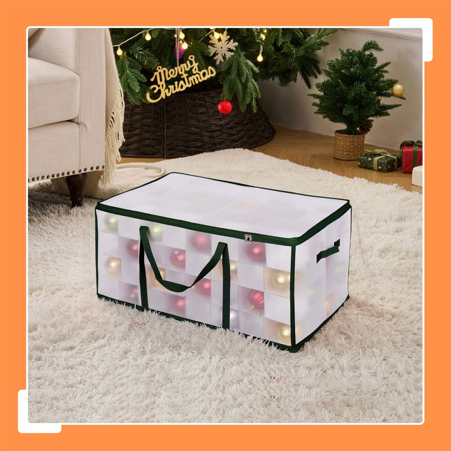 Weihnachtskugel-Aufbewahrungsbox mit verstellbaren Trennwänden