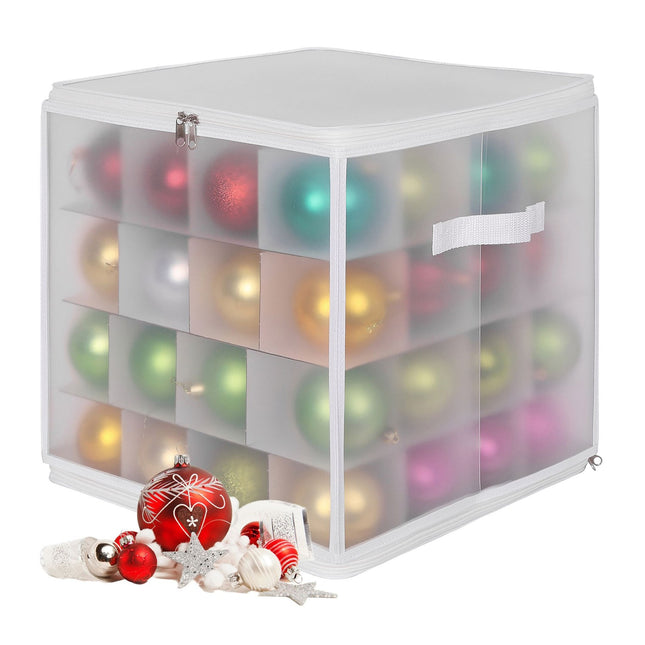 Weihnachtskugel-Aufbewahrungsbox mit verstellbaren Trennwänden