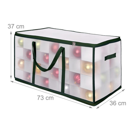 Weihnachtskugel-Aufbewahrungsbox mit verstellbaren Trennwänden