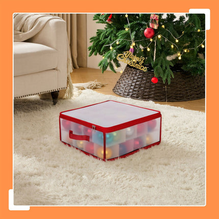 Weihnachtskugel-Aufbewahrungsbox mit verstellbaren Trennwänden