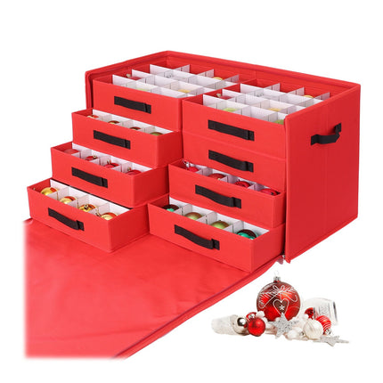 Christmas Bauble Storage Box with Adjustable Dividers