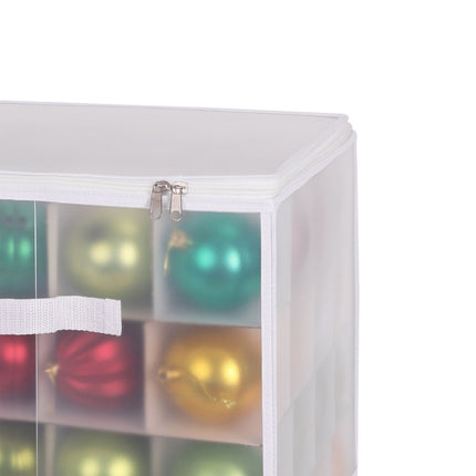 Weihnachtskugel-Aufbewahrungsbox mit verstellbaren Trennwänden