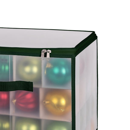 Weihnachtskugel-Aufbewahrungsbox mit verstellbaren Fächern