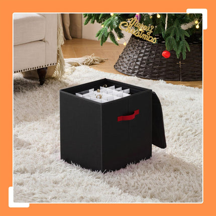 Christmas Bauble Storage Box with Adjustable Dividers