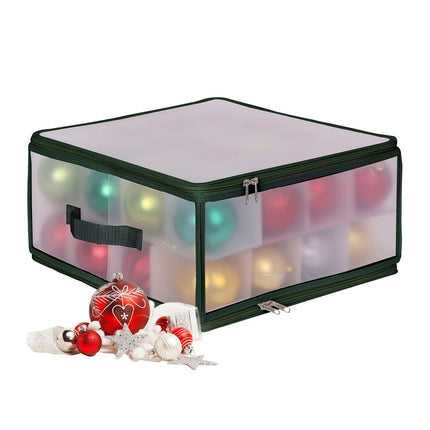Christmas Bauble Storage Box with Adjustable Dividers