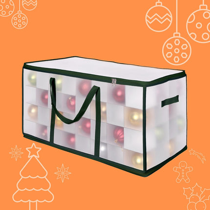Weihnachtskugel-Aufbewahrungsbox mit verstellbaren Trennwänden