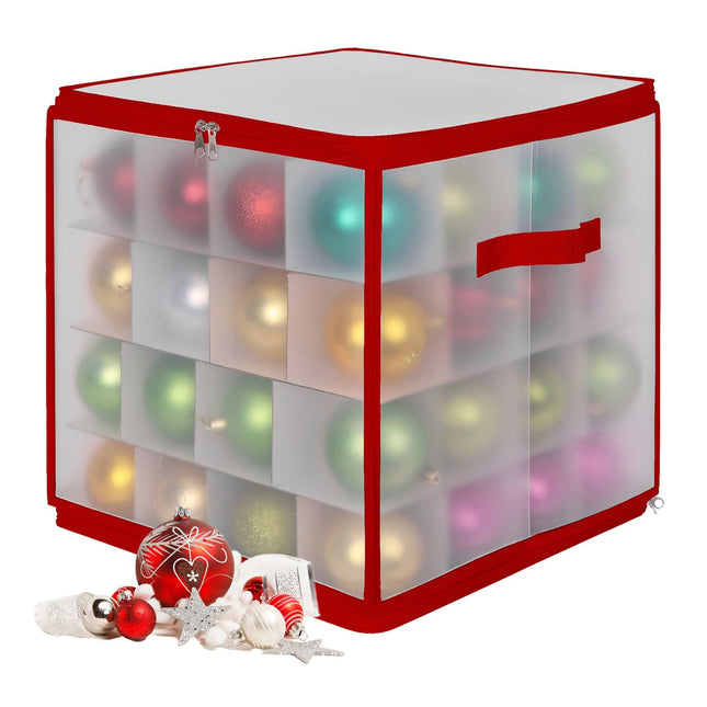 Weihnachtskugel-Aufbewahrungsbox mit verstellbaren Trennwänden