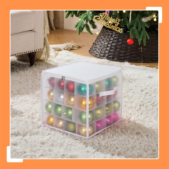 Weihnachtskugel-Aufbewahrungsbox mit verstellbaren Trennwänden