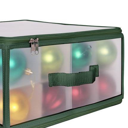 Christmas Bauble Storage Box with Adjustable Dividers