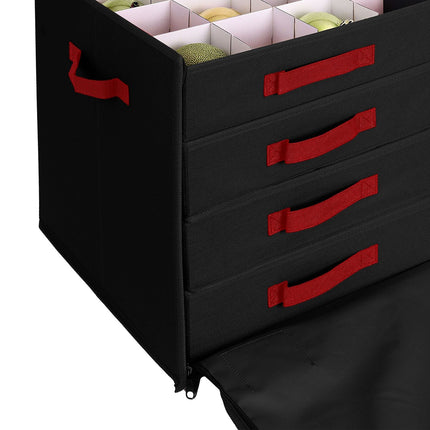 Christmas Bauble Storage Box with Adjustable Dividers