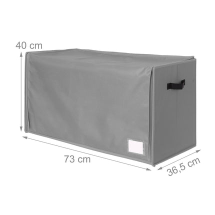 Christmas Bauble Storage Box with Dividers, Transparent