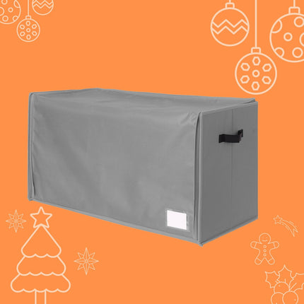 Christmas Bauble Storage Box with Dividers, Transparent