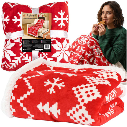 Christmas Blanket, Reversible, 130x170 cm, Polyester