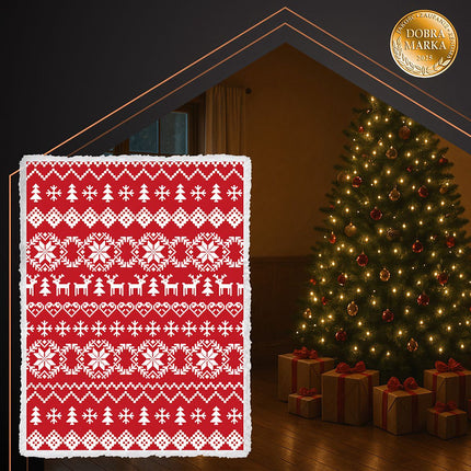 Christmas Blanket, Reversible, 130x170 cm, Polyester